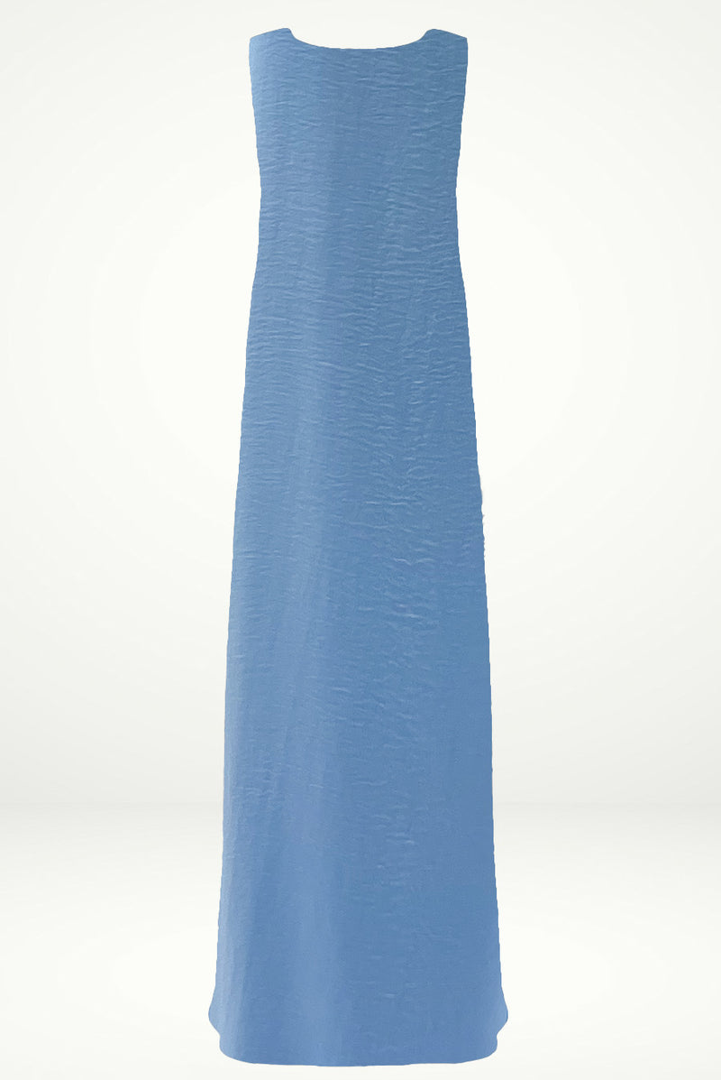 Textured Sky Blue under Abaya dress