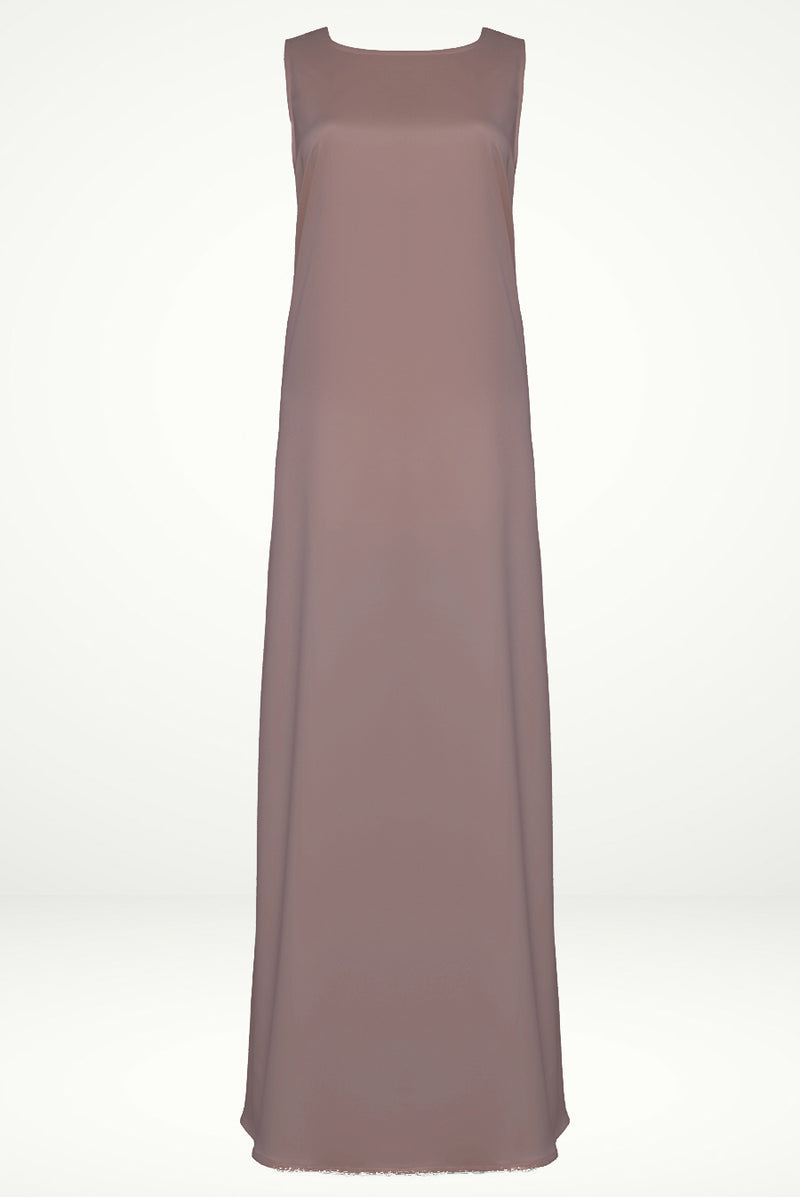 Simple Nude Pink under Abaya dress