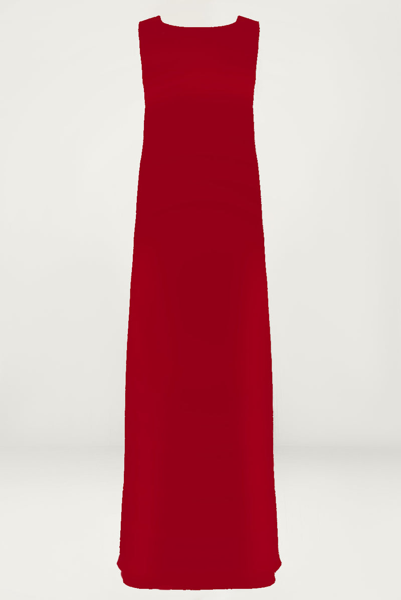 Cheerful Red under Abaya dress
