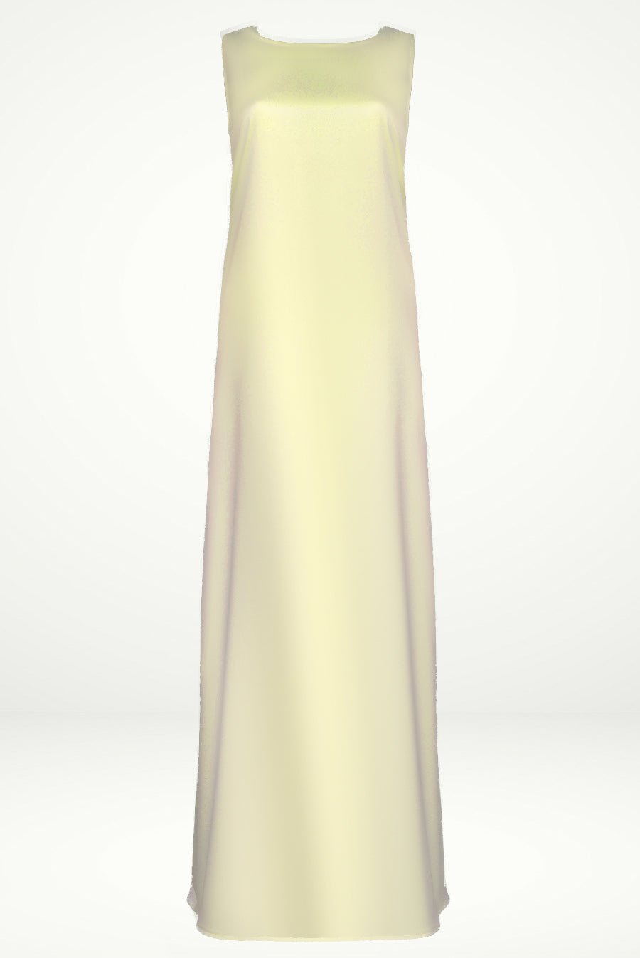 Yellow Shiny under Abaya dress