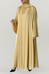 Luxurious Gold Silk Abaya