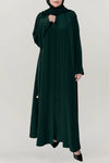 Luxurious Royal Green Colored Abaya