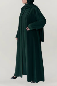 Luxurious Royal Green Colored Abaya