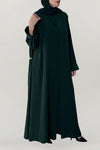 Luxurious Royal Green Colored Abaya