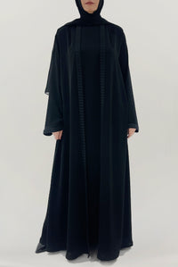 Classic Detailed Black Abaya