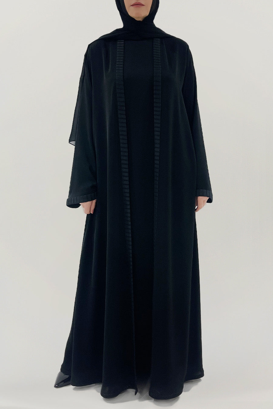 Classic Detailed Black Abaya