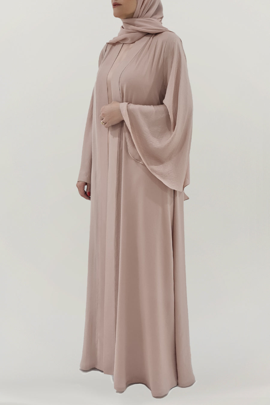 Nice Plain Beige Colored Abaya