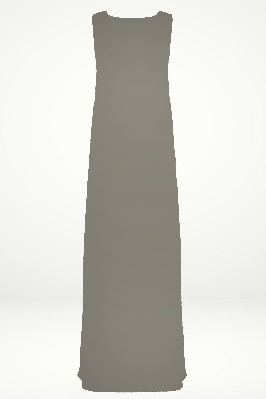 ash grey under abaya dress - thowby - inner slip dress for abayas