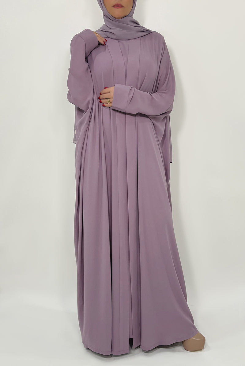 butterfly sleeves - thowby - lavendar abaya
