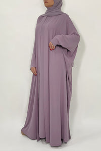 butterfly sleeves - thowby - lavendar abaya