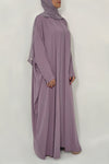 butterfly sleeves - thowby - lavendar abaya