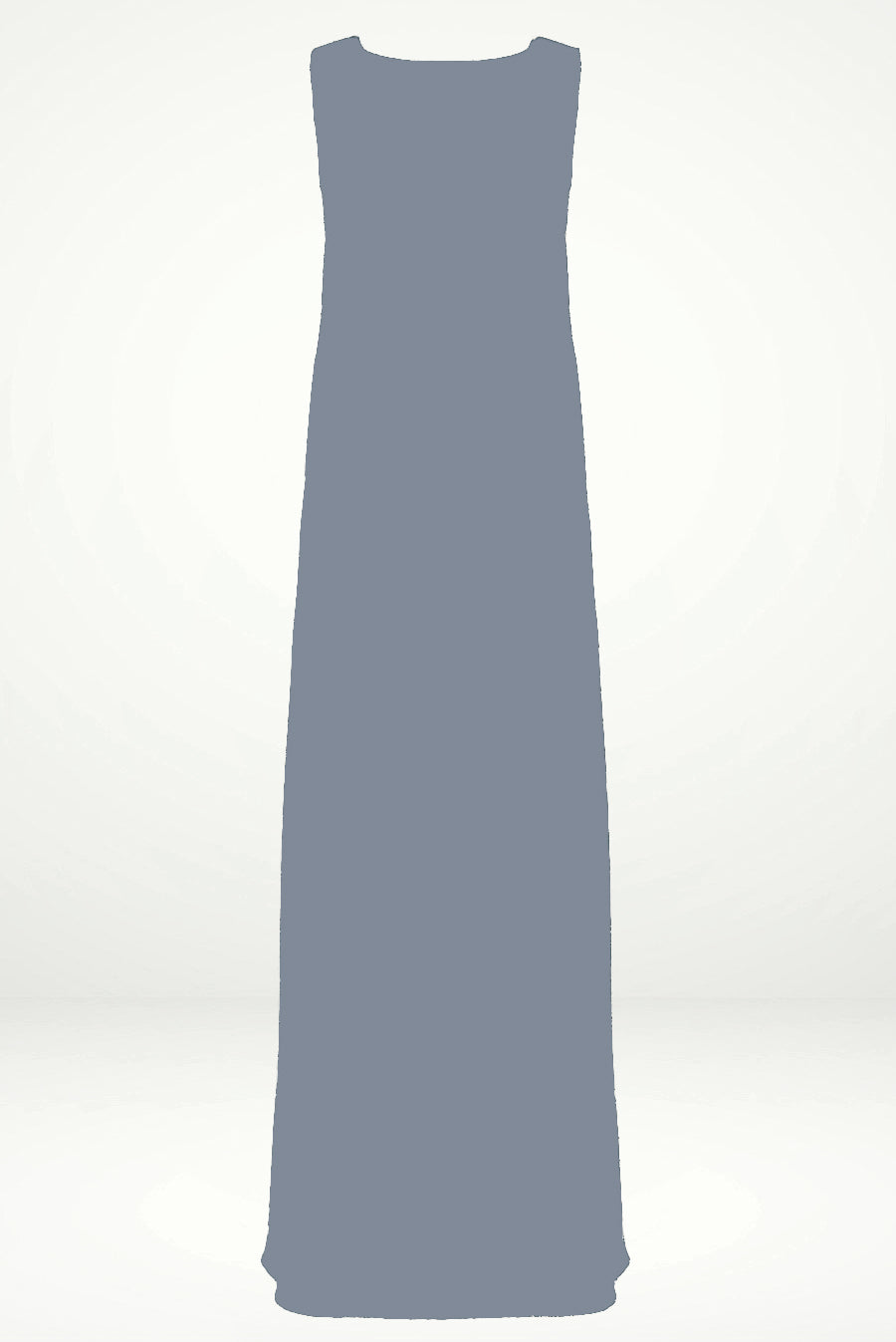 grey under abaya slip dress - thowby - dubai abaya online
