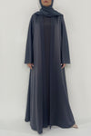 Stunning Navy Blue Colored Abaya