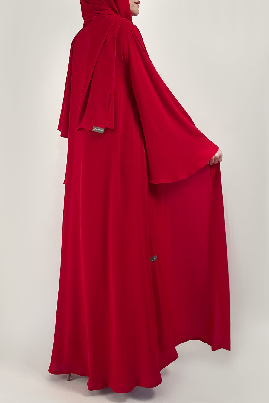 thowby - Plain Red Abaya - Dubai Designer Abaya