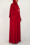 thowby - Plain Red Abaya - Dubai Designer Abaya