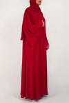 thowby - Plain Red Abaya - Dubai Designer Abaya