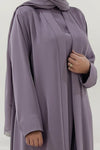Modest Light Purple Colored Abaya