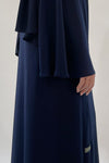 navy blue abaya - thowby - top branded abayas in dubai
