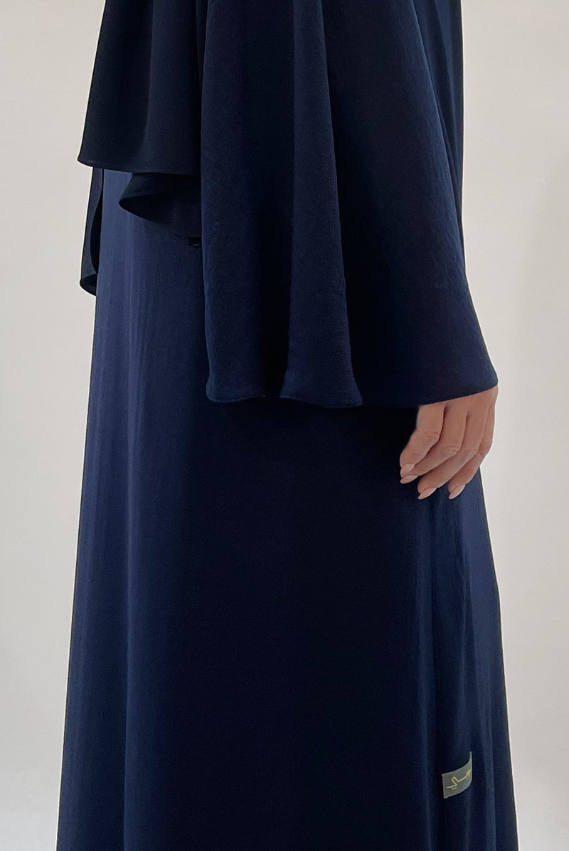 navy blue abaya - thowby - top branded abayas in dubai