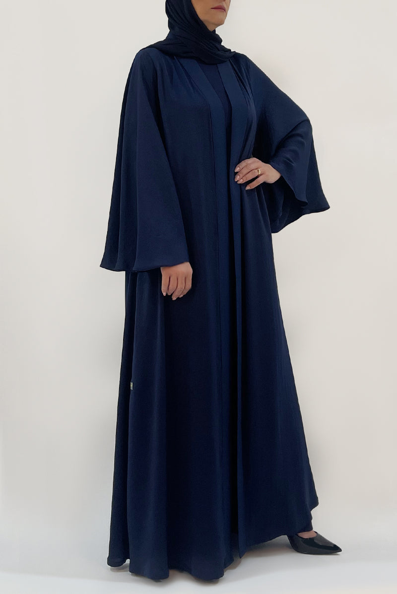 navy blue abaya - thowby - top branded abayas in dubai