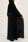 Branded Black Abaya - thowby - dubai online abaya shops