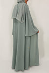  Light Green Abaya - thowby - elegant abaya dubai