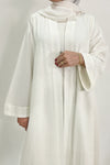 Simple White Linen Abaya