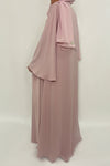  Simple Light Pink Colored Abaya