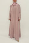  Simple Light Pink Colored Abaya