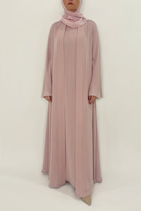  Simple Light Pink Colored Abaya