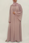  Simple Light Pink Colored Abaya