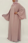  Simple Light Pink Colored Abaya