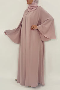  Simple Light Pink Colored Abaya