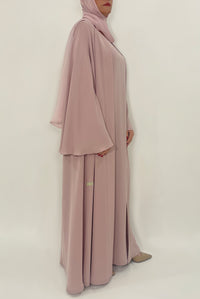  Simple Light Pink Colored Abaya