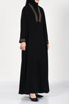 designer black abaya - thowby - dubai online abaya shops