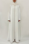 white flow abaya - thowby - elegant dubai abayas