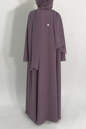 purple abaya - thowby - dubai abayas online - elegant abaya