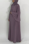 purple abaya - thowby - dubai abayas online - elegant abaya