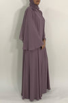 purple abaya - thowby - dubai abayas online - elegant abaya