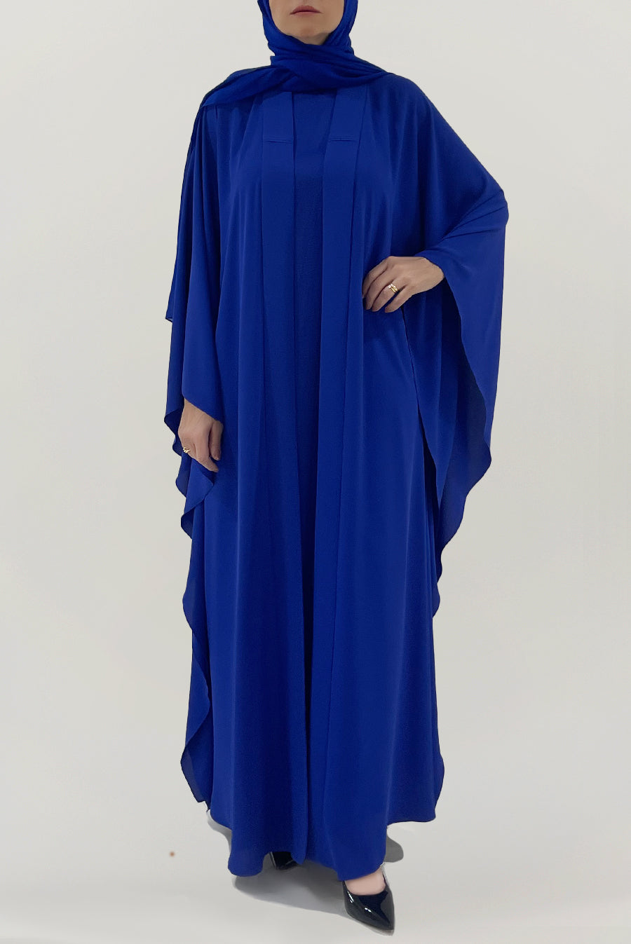 Flowy Royal Blue Colored Abaya