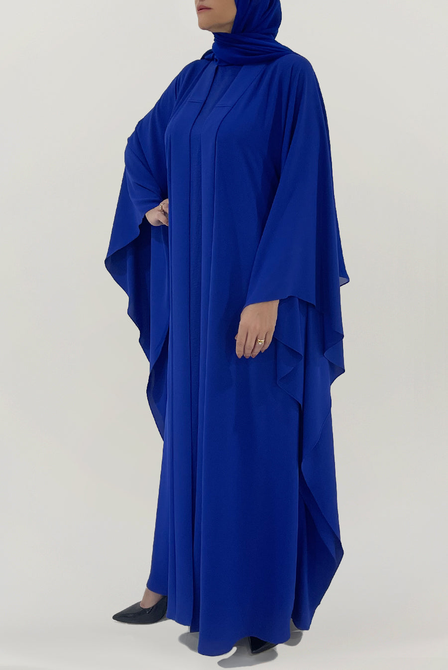 Flowy Royal Blue Colored Abaya