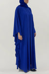 Flowy Royal Blue Colored Abaya