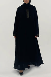 Embellished Chic Black Abaya