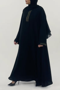 Embellished Chic Black Abaya