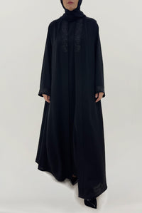 Classy Detailed Black Abaya