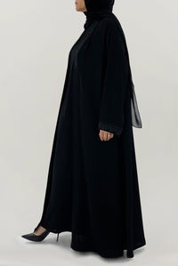 Classy Detailed Black Abaya