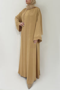 Chic Sandy Gold Colored Abaya