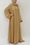 Chic Sandy Gold Colored Abaya