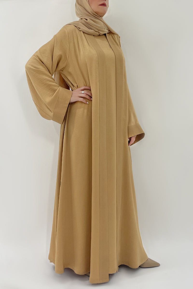 Chic Sandy Gold Colored Abaya