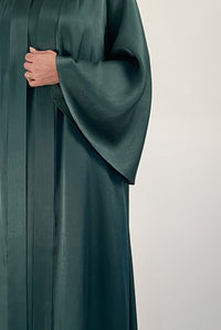 Green Plain Abaya - thowby - Dubai Designer Abaya